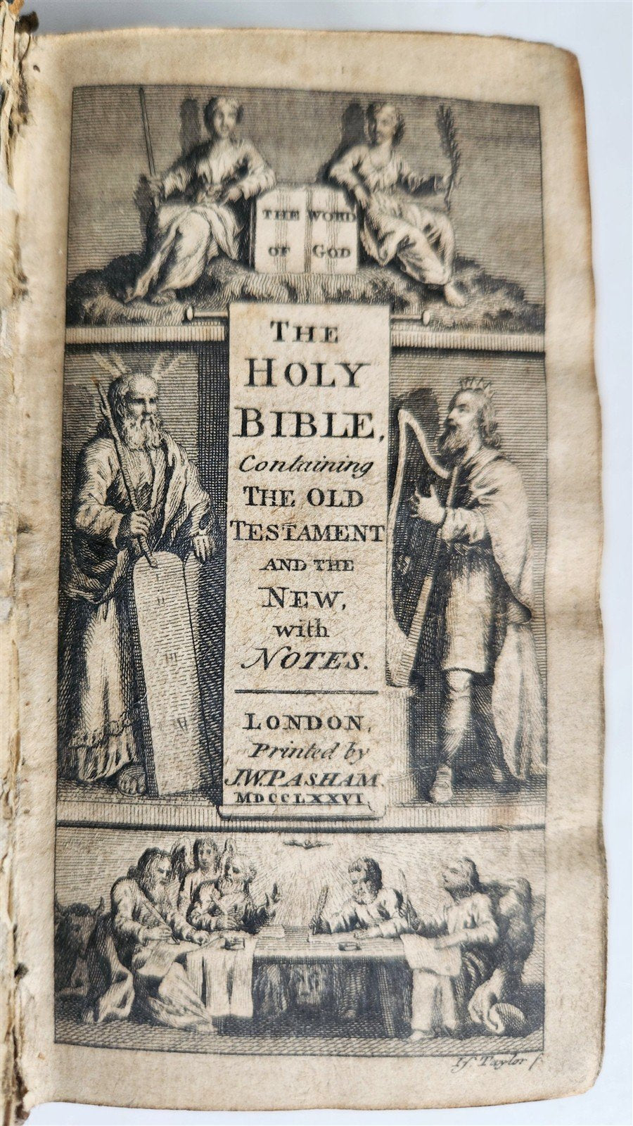 1776 BIBLE in ENGLISH antique OLD & NEW TESTAMENT