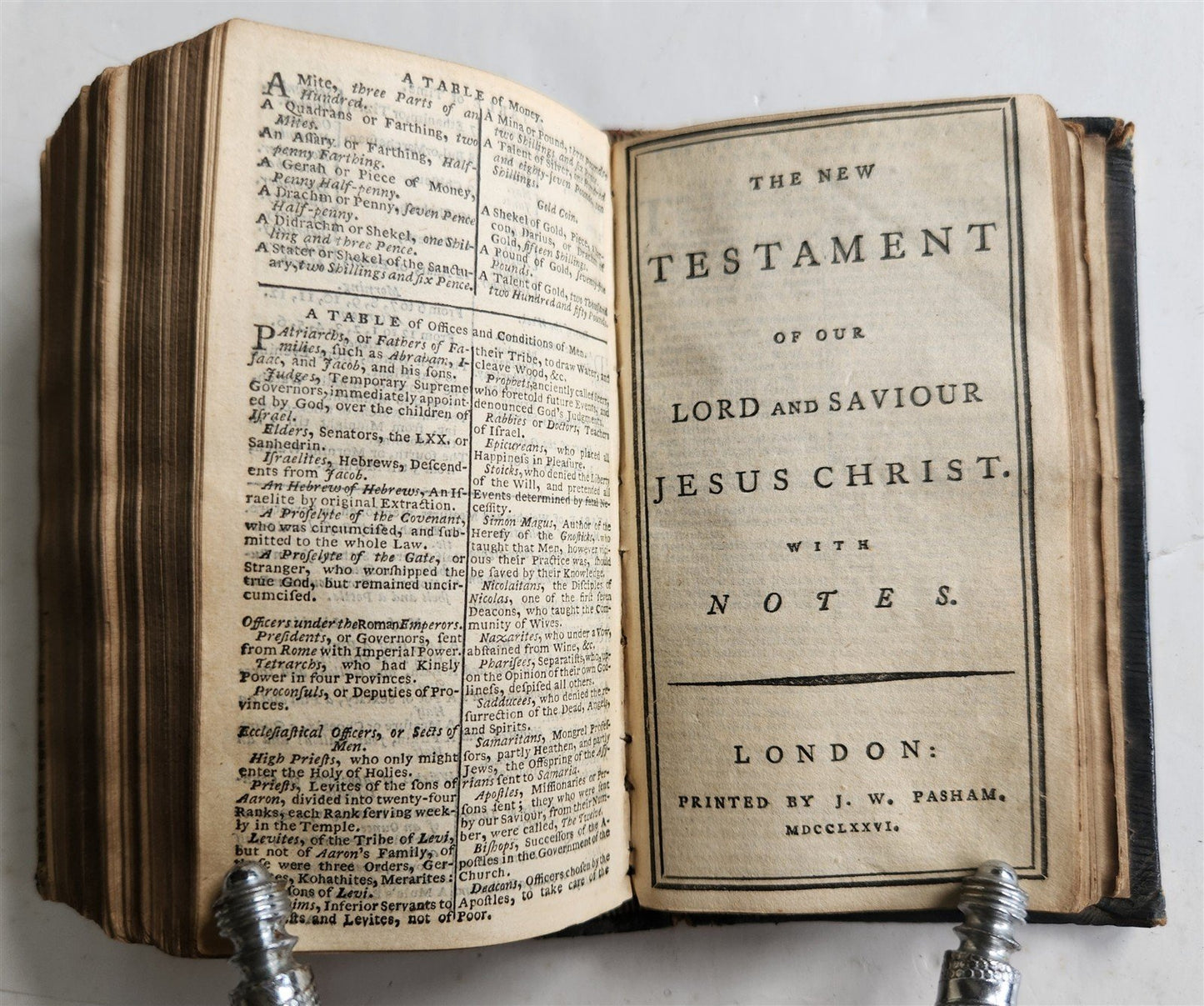 1776 BIBLE in ENGLISH antique OLD & NEW TESTAMENT