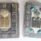 1960-1969 PAIR of JEWISH PRAYER BOOKS w/ METAL BINDINGS vintage HEBREW-ENGLISH