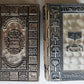 1960-1969 PAIR of JEWISH PRAYER BOOKS w/ METAL BINDINGS vintage HEBREW-ENGLISH