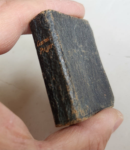1840s MINIATURE BOOK of COMMON PRAYER & PSALTER in ENGLISH antique