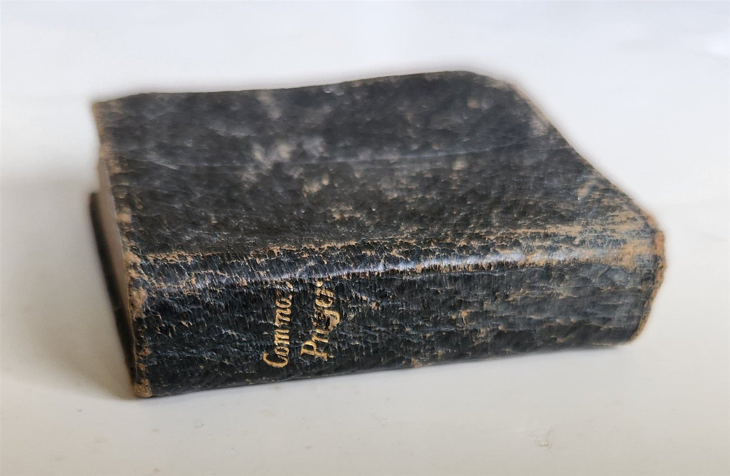 1840s MINIATURE BOOK of COMMON PRAYER & PSALTER in ENGLISH antique