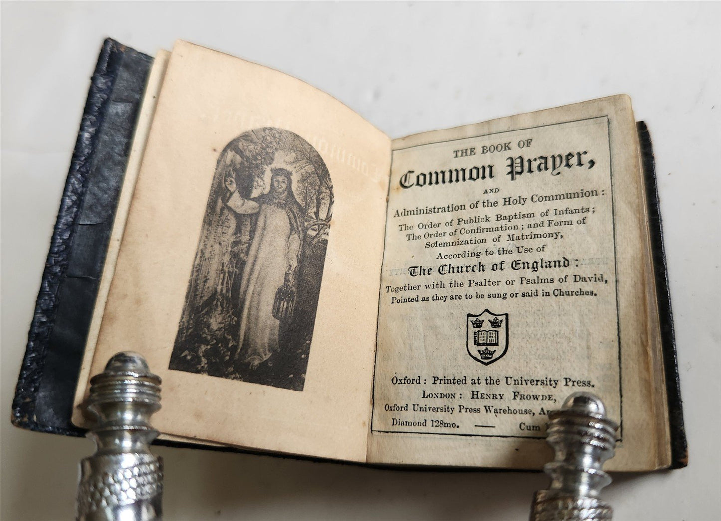 1840s MINIATURE BOOK of COMMON PRAYER & PSALTER in ENGLISH antique
