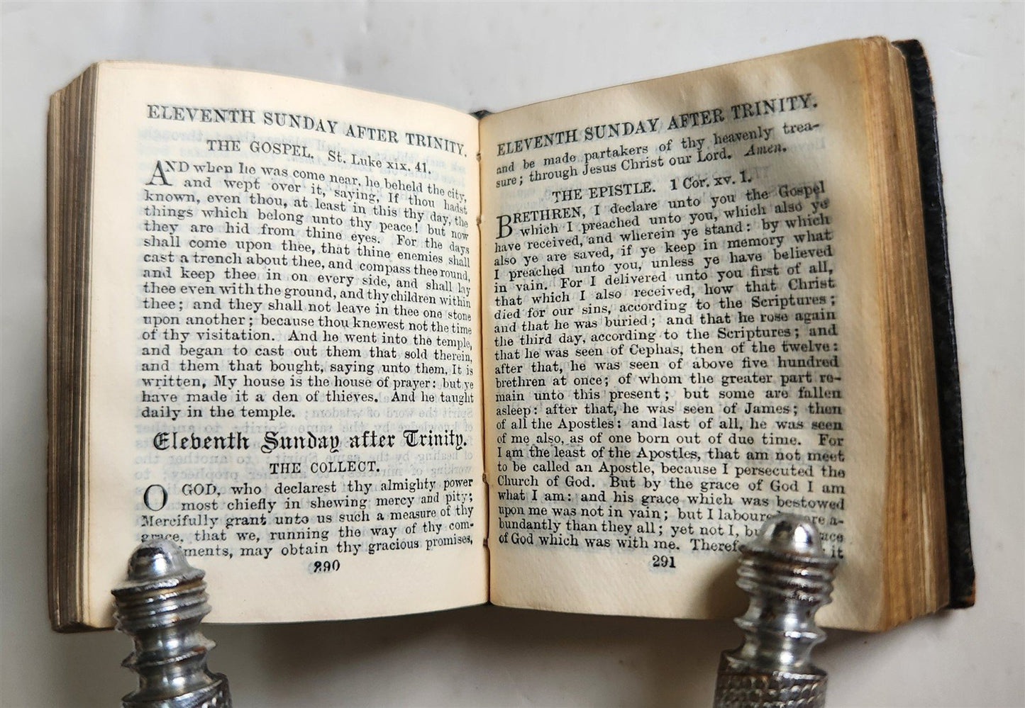 1840s MINIATURE BOOK of COMMON PRAYER & PSALTER in ENGLISH antique
