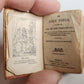 1838 MINIATURE BIBLE in ENGLISH w/ Magnified glass ANTIQUE illustrated