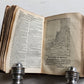 1838 MINIATURE BIBLE in ENGLISH w/ Magnified glass ANTIQUE illustrated