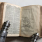 1838 MINIATURE BIBLE in ENGLISH w/ Magnified glass ANTIQUE illustrated