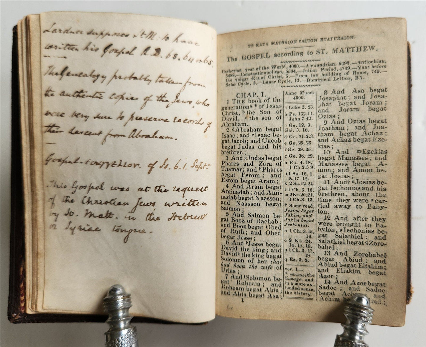 1835 BIBLE in ENGLISH - POCKET SIZE antique ILLUSTRATED w/ MAPS New Testament