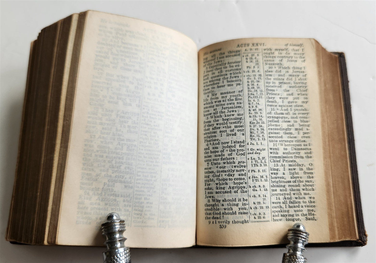 1835 BIBLE in ENGLISH - POCKET SIZE antique ILLUSTRATED w/ MAPS New Testament
