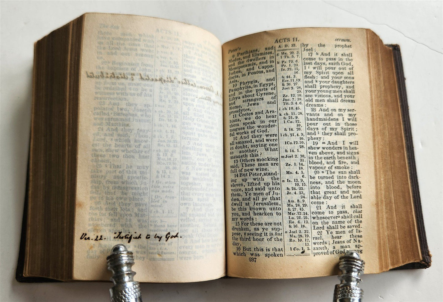 1835 BIBLE in ENGLISH - POCKET SIZE antique ILLUSTRATED w/ MAPS New Testament
