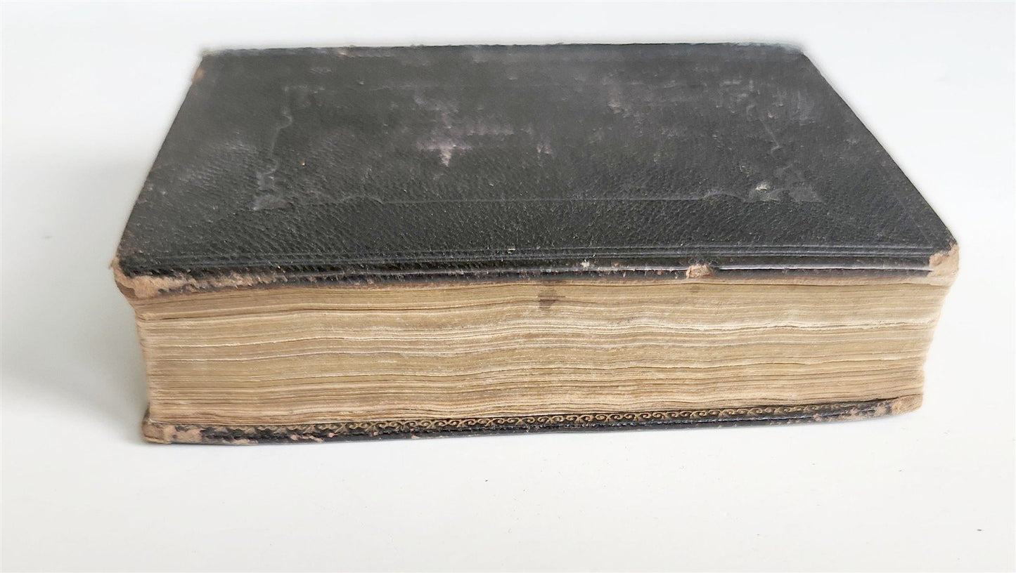 1832 BIBLE in ENGLISH - POCKET SIZE antique NEW TESTAMENT