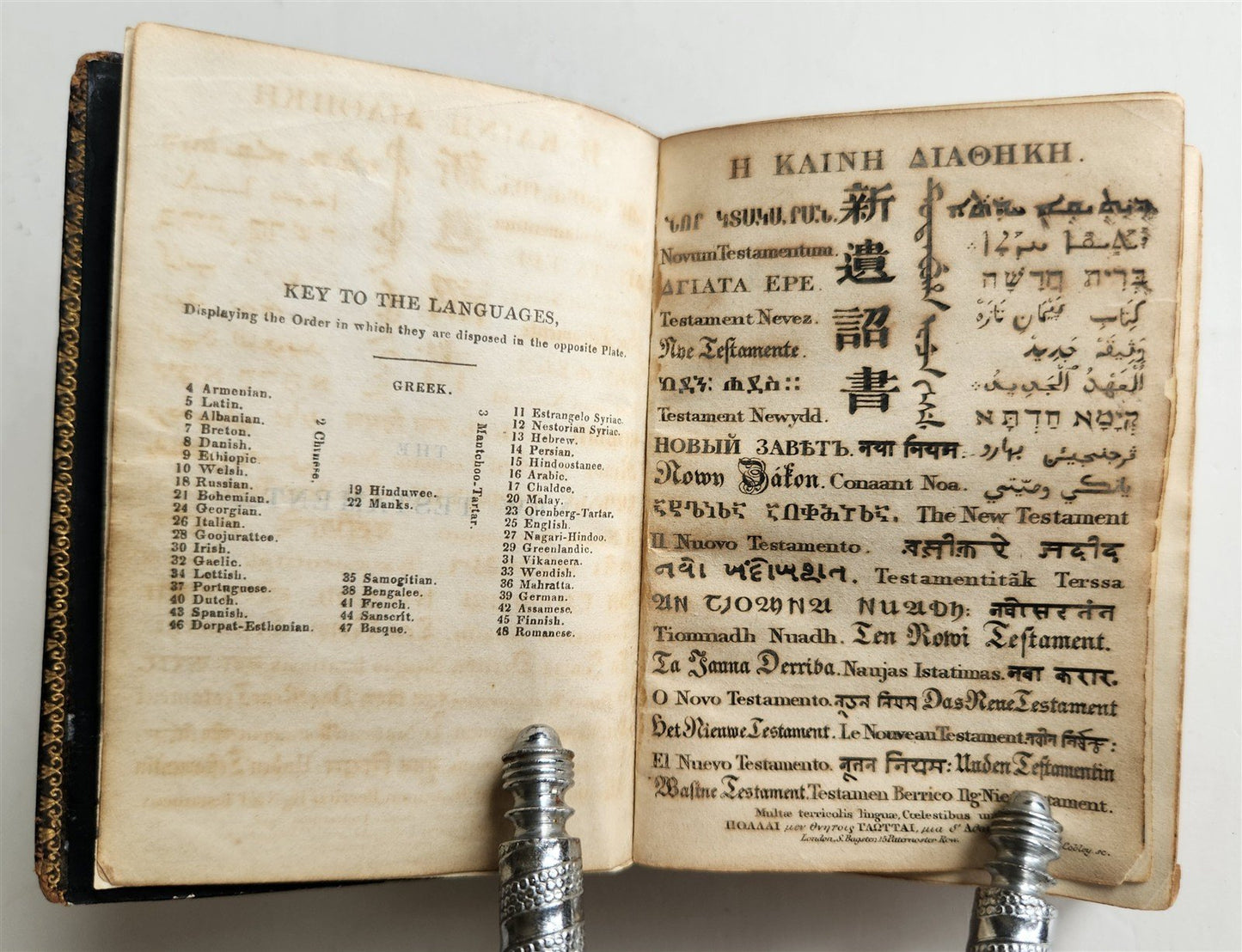 1832 BIBLE in ENGLISH - POCKET SIZE antique NEW TESTAMENT