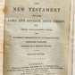 1832 BIBLE in ENGLISH - POCKET SIZE antique NEW TESTAMENT