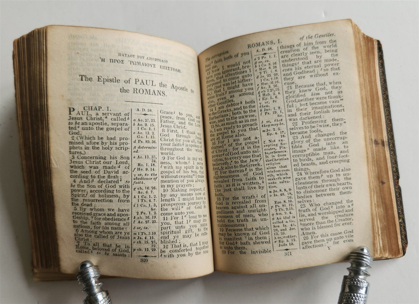 1832 BIBLE in ENGLISH - POCKET SIZE antique NEW TESTAMENT