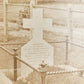 CEMETERY - LOT of 2 PHOTOS antique