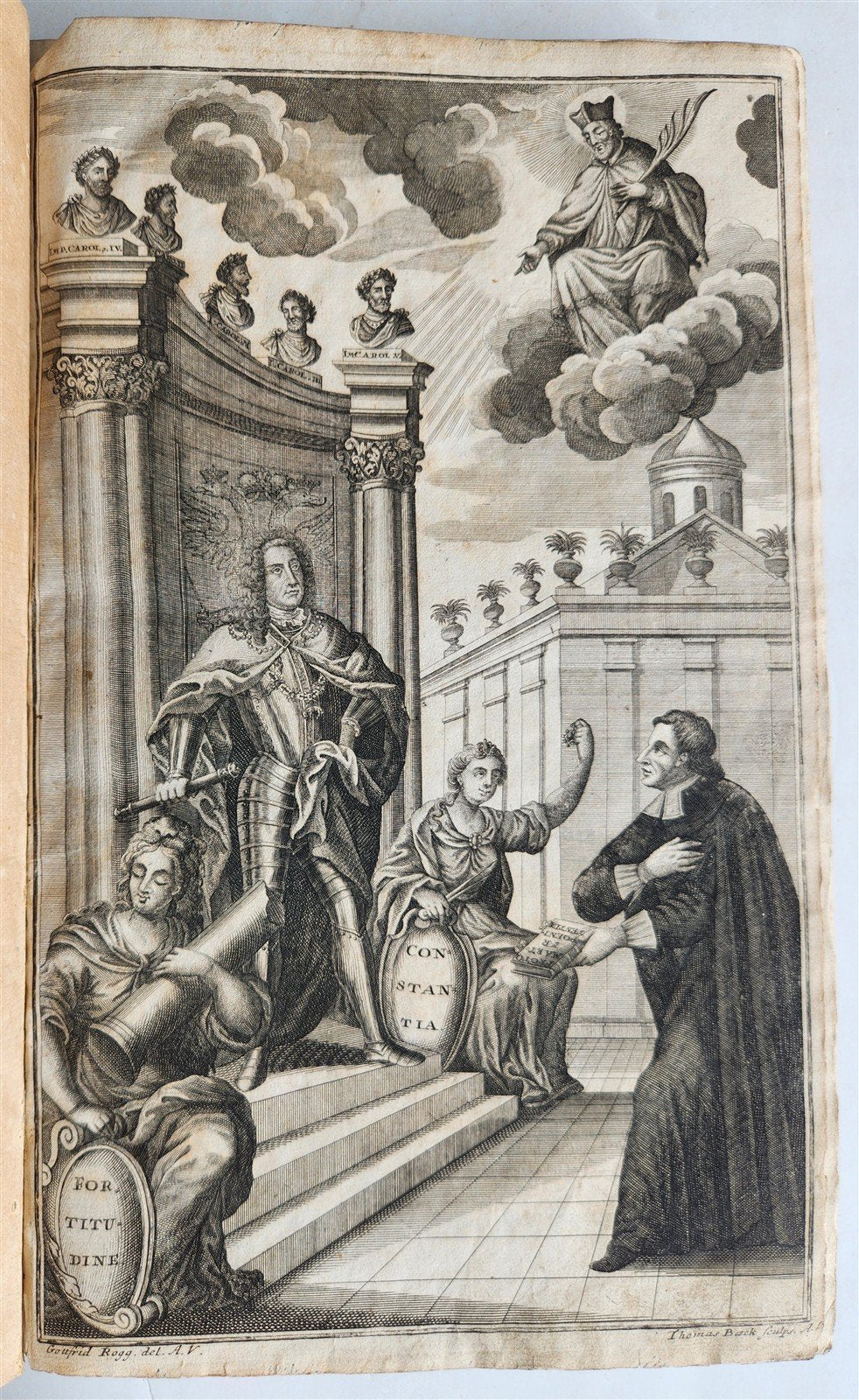 1736 LIFE MARTYRDOM of JOHN NEPOMUK PATRON SAINT of BOHEMIA antique illustrated