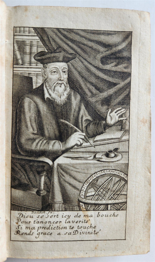 1685 PROPHECIES of MICHEL NOSTRADAMUS in FRENCH antique OCCULT