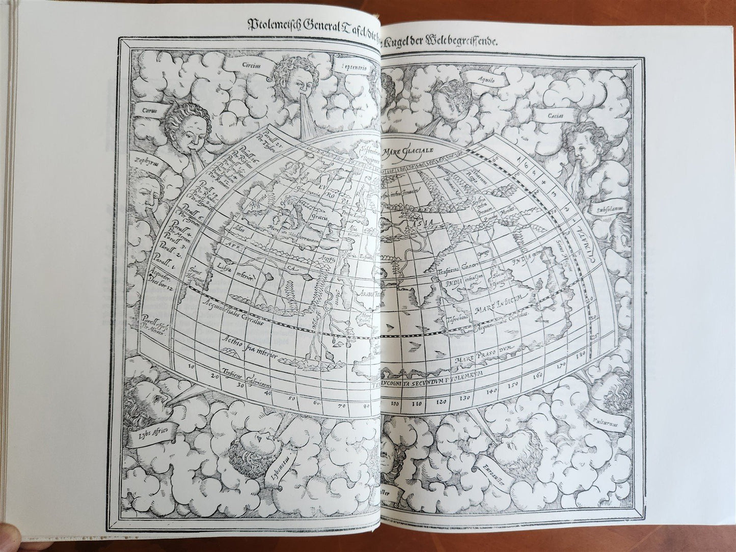 COSMOGRAPHY by Sebastian Munster 1977 GERMAN FACSIMILE EDITION of 1588