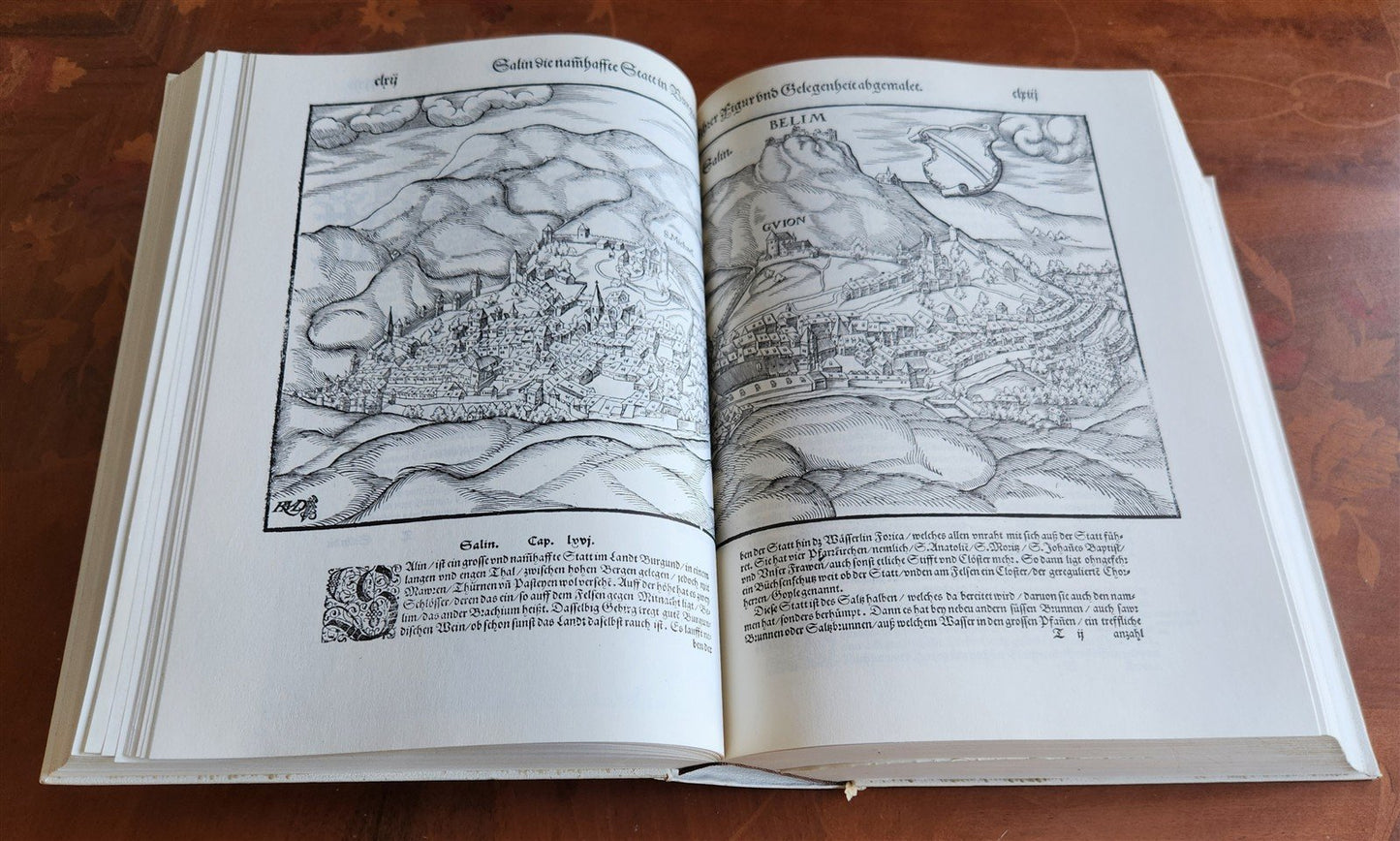 COSMOGRAPHY by Sebastian Munster 1977 GERMAN FACSIMILE EDITION of 1588