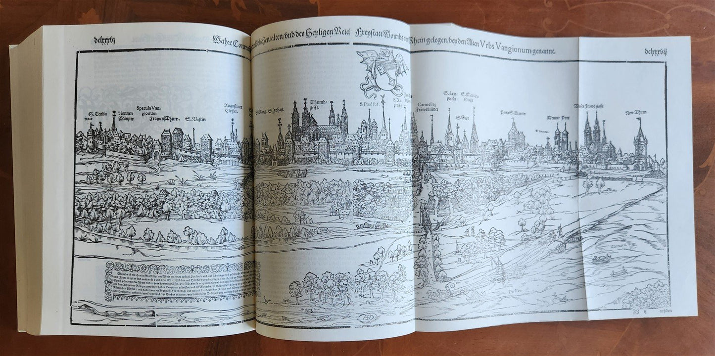 COSMOGRAPHY by Sebastian Munster 1977 GERMAN FACSIMILE EDITION of 1588