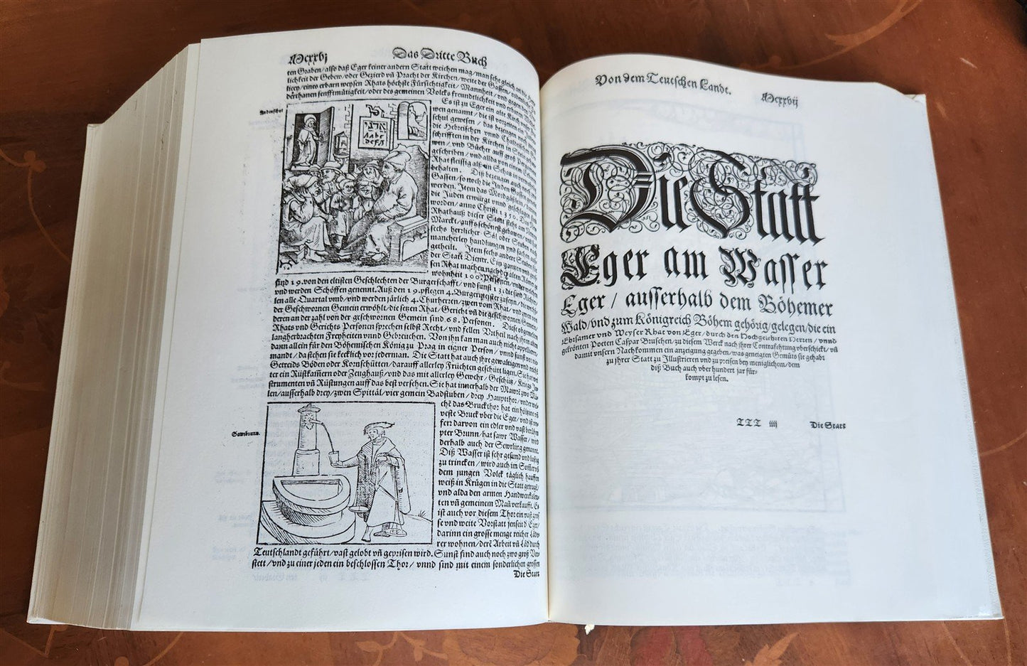 COSMOGRAPHY by Sebastian Munster 1977 GERMAN FACSIMILE EDITION of 1588