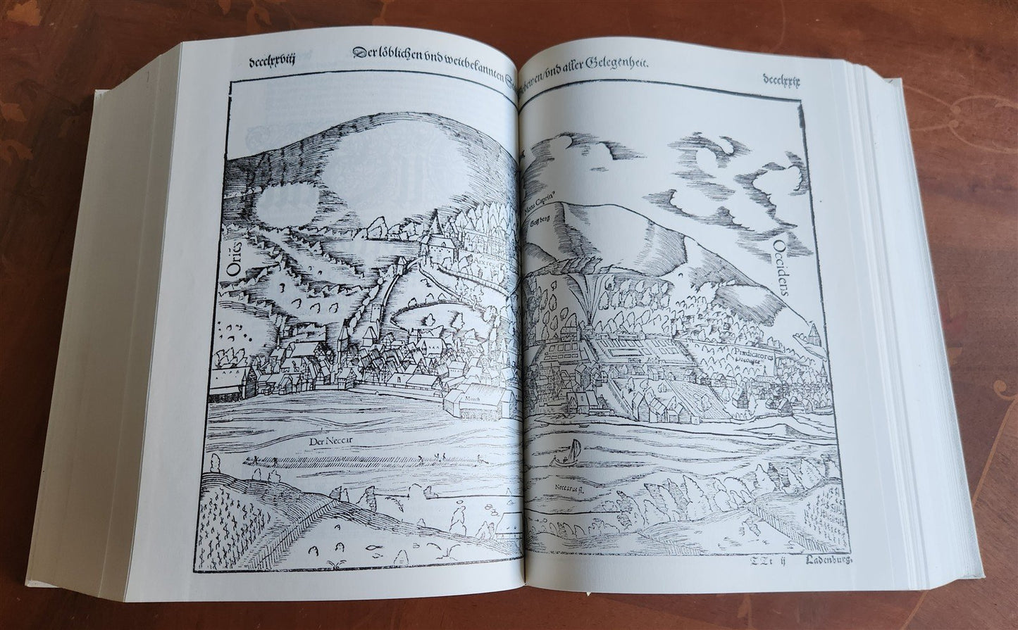 COSMOGRAPHY by Sebastian Munster 1977 GERMAN FACSIMILE EDITION of 1588