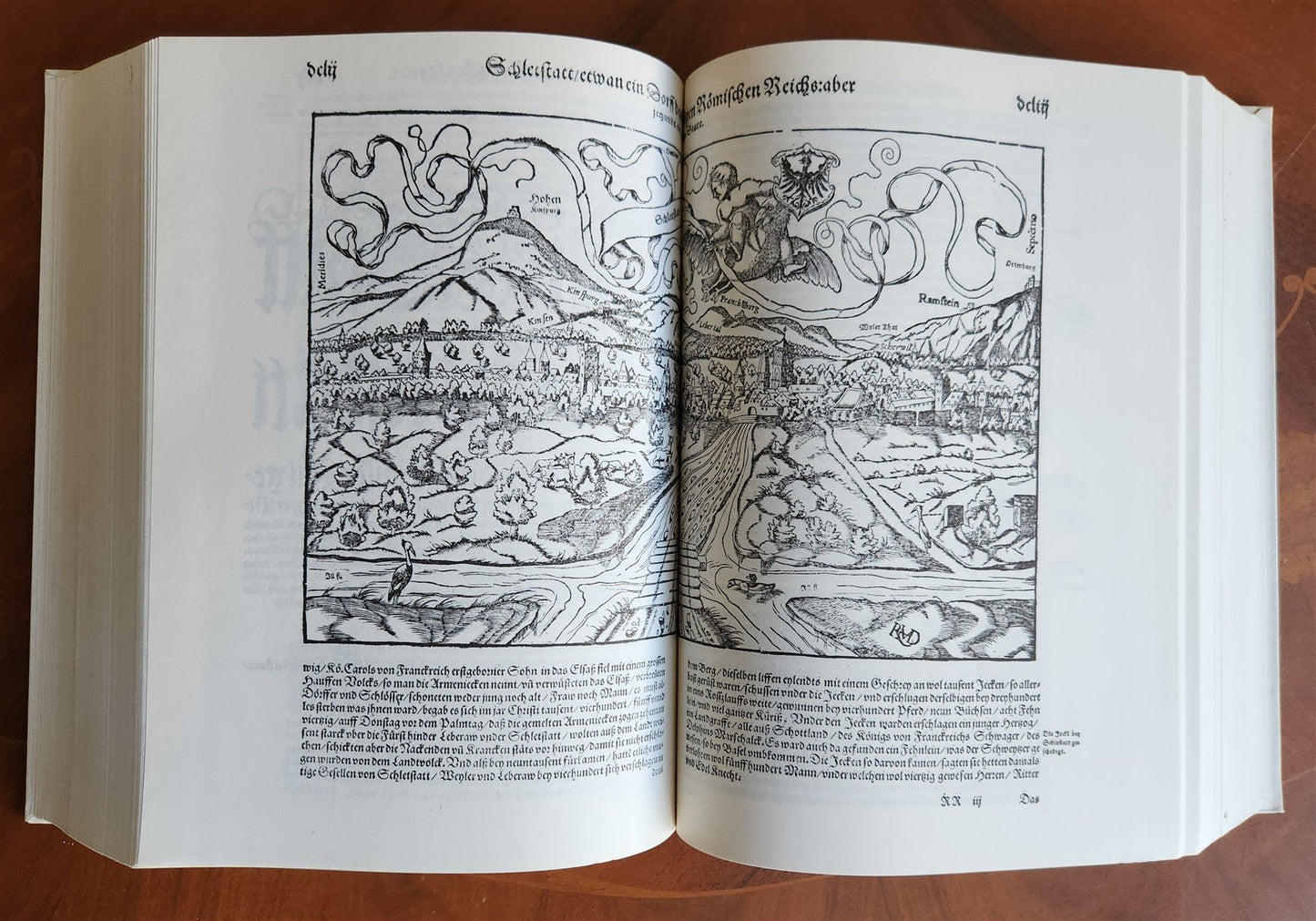 COSMOGRAPHY by Sebastian Munster 1977 GERMAN FACSIMILE EDITION of 1588