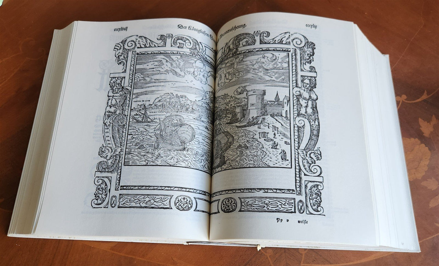 COSMOGRAPHY by Sebastian Munster 1977 GERMAN FACSIMILE EDITION of 1588