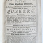 1701 AN APOLOGY for TRUE CHRISTIAN DIVINITY by QUAKERS Robert Barclay ANTIQUE
