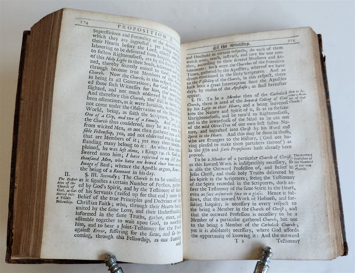1701 AN APOLOGY for TRUE CHRISTIAN DIVINITY by QUAKERS Robert Barclay ANTIQUE