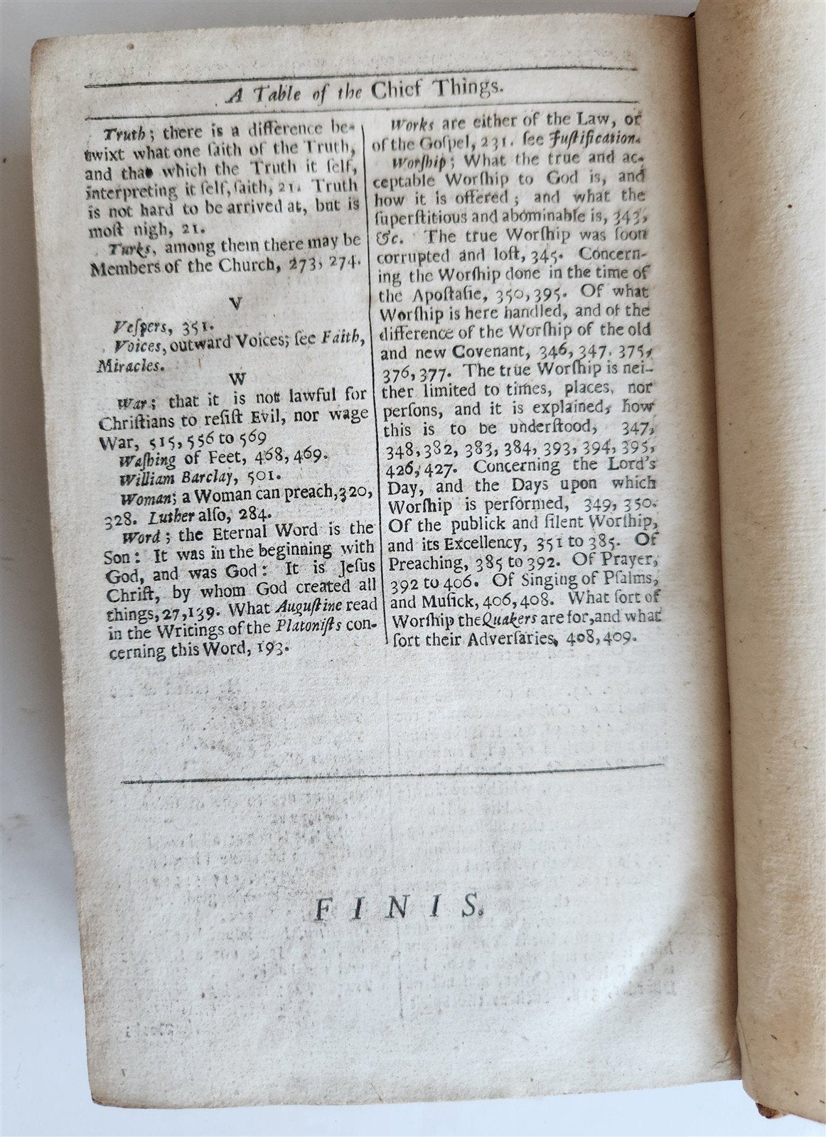 1701 AN APOLOGY for TRUE CHRISTIAN DIVINITY by QUAKERS Robert Barclay ANTIQUE