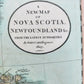 1807 MAP of CANADA -NOVA SCOTIA NEWFOUNDLAND by JOHN CARY London ANTIQUE