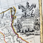 1721 MAP of RUSSIA - MOSCOVEY in EUROPE by Abel Ketelbey ANTIQUE