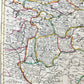 1721 MAP of RUSSIA - MOSCOVEY in EUROPE by Abel Ketelbey ANTIQUE