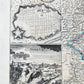 1721 MAP of FRANCE - SAVOY & PIEDMONT ANTIQUE w/ plan of Turin & view of Verrua