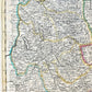 1721 MAP of FRANCE - SAVOY & PIEDMONT ANTIQUE w/ plan of Turin & view of Verrua