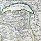 1721 MAP of FRANCE - SAVOY & PIEDMONT ANTIQUE w/ plan of Turin & view of Verrua