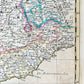 1721 MAP of FRANCE - SAVOY & PIEDMONT ANTIQUE w/ plan of Turin & view of Verrua