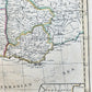 1719 MAP of FRANCE by JOHN SENEX antique