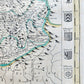1720 MAP of SWITZERLAND & country of GRISONS w/CRESTS of CANTONS antique ENGLISH