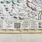 1720 MAP of SWITZERLAND & country of GRISONS w/CRESTS of CANTONS antique ENGLISH