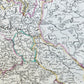 1721 MAP of THE EMPIRE of GERMANY by JOHN SENEX antique
