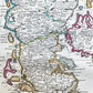 1719 NEW MAP of the KINGDOM of DENMARK by JOHN SENEX antique