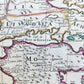 1720 A MAP of GREECE w/ ANATOLIA & VIEW of CONSTANTINOPLE TURKEY Senex antique