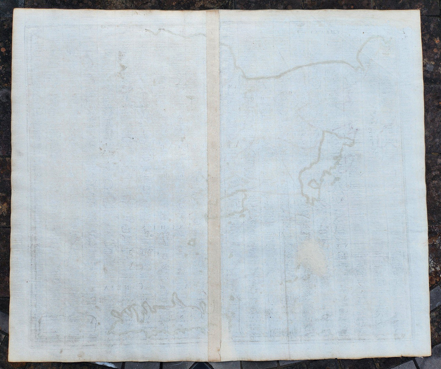 1720 A MAP of GREECE w/ ANATOLIA & VIEW of CONSTANTINOPLE TURKEY Senex antique