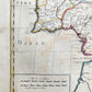 1719 A MAP of SPAIN & PORTUGAL by John Senex antique