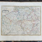 1719 A MAP of FLANDERS BELGIUM LUXEMBURG SPANISH NETHERLAND John Senex antique
