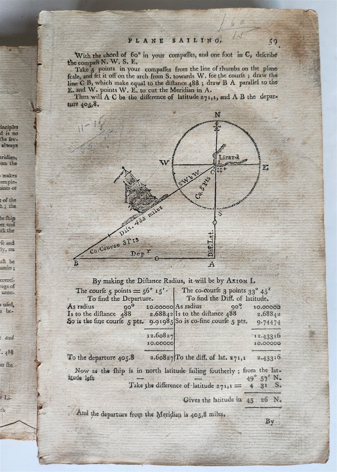 1800 NEW PRACTICAL NAVIGATOR being an EPITOME of NAVIGATION illustrated ANTIQUE