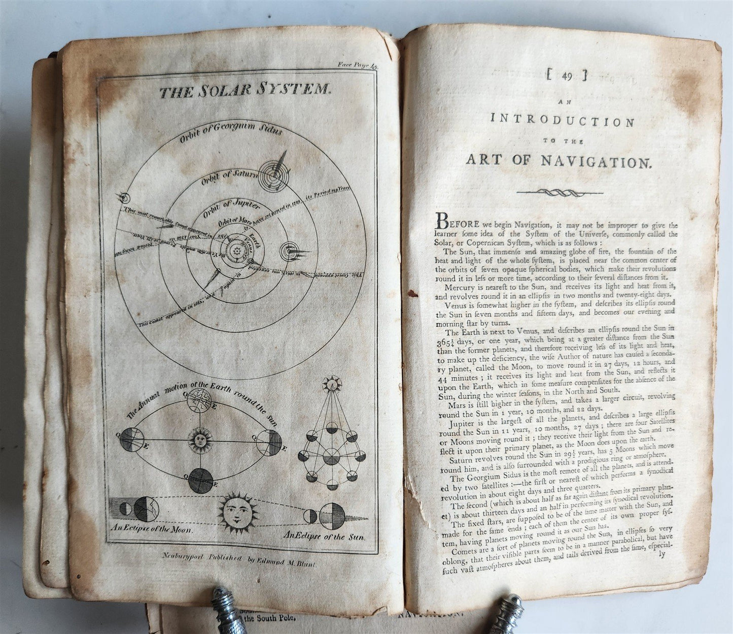 1800 NEW PRACTICAL NAVIGATOR being an EPITOME of NAVIGATION illustrated ANTIQUE