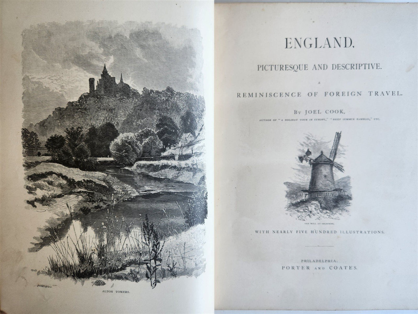 1882 ENGLAND PICTURESQUE & DESCRIPTIVE foreign travel reminiscence ILLUSTRATED